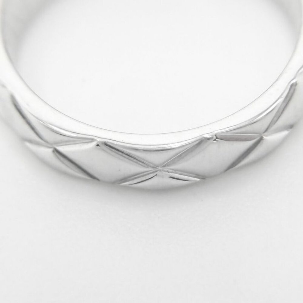 Chanel Ring Quilted 18K WG 47 - Picture 8 of 9